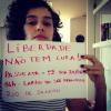 Maria Flor mostrou no Instagram que apoia as manifestações que têm repercutido pelo Brasil