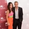 Sandra Bullock e George Clooney divulgam o filme 'Gravidade' no Festival de Cinema de Veneza, em 28 de agosto de 2013