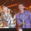 Maria Gadú e Paulo Miklos se divertiram juntos no palco do Rock in Rio durante a homenagem a Cazuza