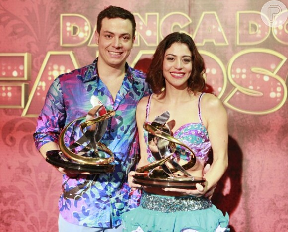 Carol Castro e Leandro Azevedo levam o primeiro lugar na 'Dança dos Famosos'