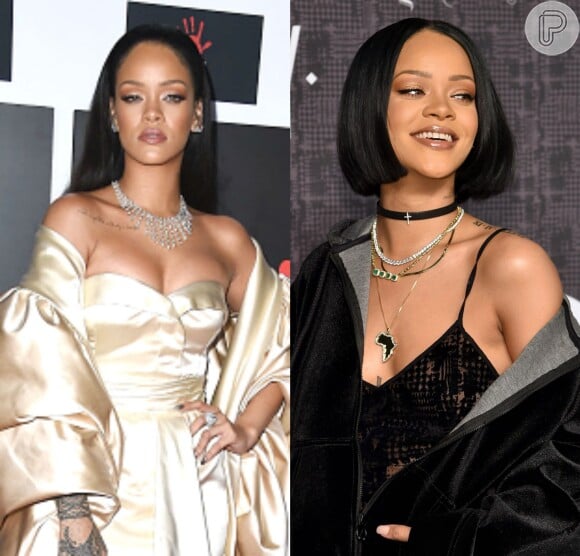 Rihanna também adotou o corte chanel