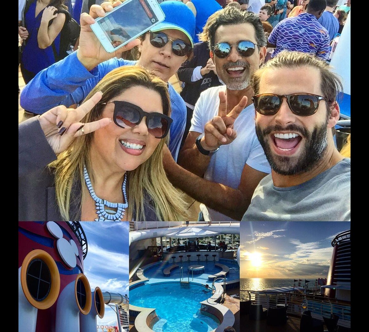 Foto Tom Cavalcante Fabiana Karla Marcos Pasquim E Henri Castelli Posam Em Cruzeiro Da Disney