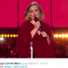 Adele fez discurso defendendo a liberdade da cantora Kesha