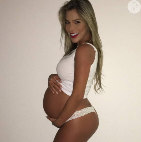 Ex-BBB Adriana Sant'Anna esperando seu primeiro filho com Rodrigão