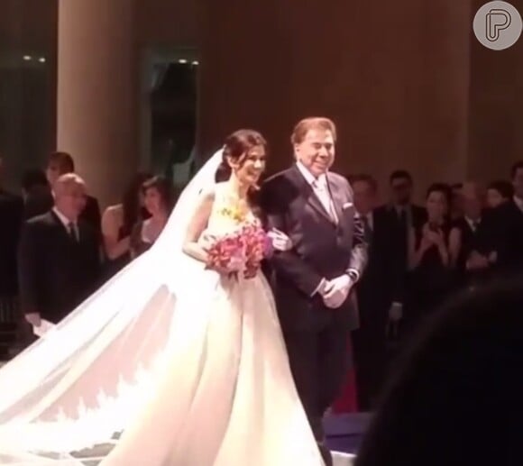 Silvio Santos casou a filha caçula, Renata Abravanel, em setembro de 2015