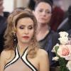 Glauce (Leona Cavalli) fica frustrada no ao ver Bruno (Malvino Salvador) se casando com Paloma (Paolla Oliveira), em 'Amor à Vida'