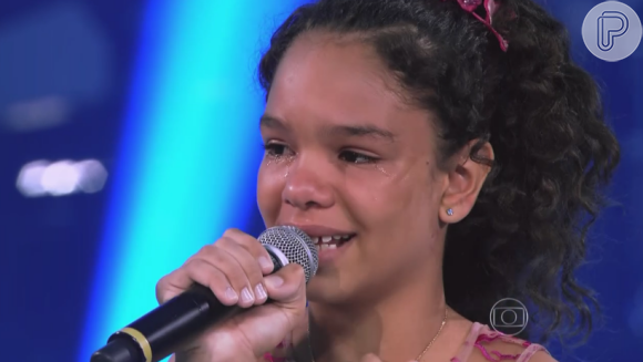 Jamille Silva se emociona com eliminação no programa 'The Voice Kids'