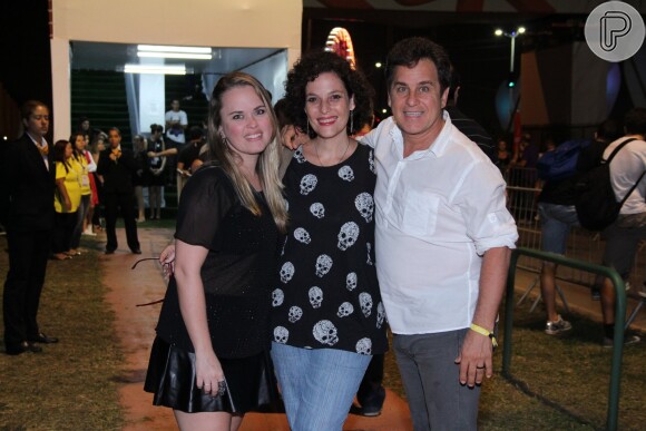 Marcos Frota e família curtem quinto dia de shows no Rock in Rio 2013, nesta sexta-feira (20)