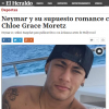 O jornal hondurenho fala em suposto romance do jogador com a atriz