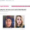 O jornal 'La Nacion' questionou se era namoro entre Neymar e Chloë