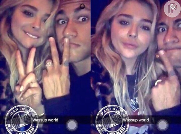 Foto: A Imprensa internacional repercutiu o suposto affair de Neymar e Chloë  Grace Moretz, após os dois gravarem um vídeo juntos no Snapchat - Purepeople
