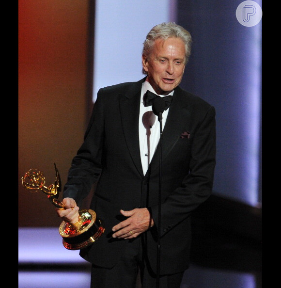 Michael Douglas agredeceu à mulher, Catherine Zeta-Jones, no Emmy 2013