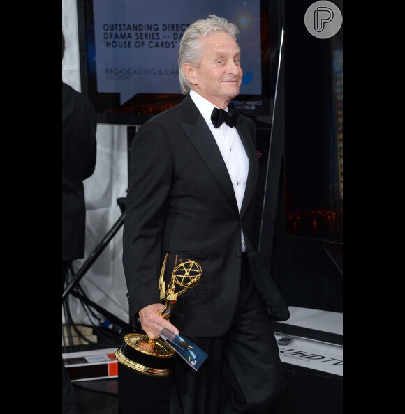 Michael Douglas ganhou o prêmio de melhor ator de minissérie ou telefilme no Emmy Awards 2013