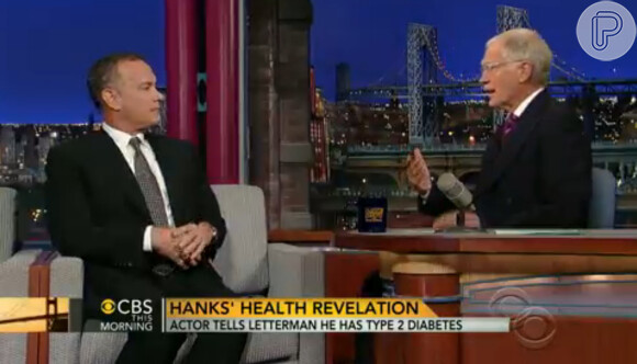 Tom Hanks foi entrevistado por David Letterman  para falar do atual momento da sua carreira