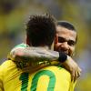 Neymar e Daniel Alves derrotaram a Coreia do Sul neste sábado, diz 12 de outubro, por 2x0