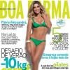 Flávia Alessandra estampa capa da edição de outubro da revista 'Boa Forma'