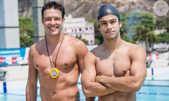 Na novela 'Alto Astral', Nando Rodrigues exibiu um corpo musculoso no papel do nadador Ricardo