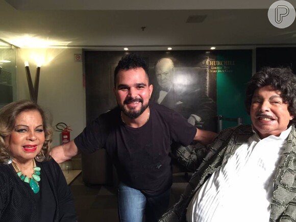 Luciano Camargo visitou Cauby Peixoto e Ângela Maria no fim de abril, em Brasília