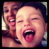 Cris Dias posta foto com o filho, Gabriel, de 3 anos