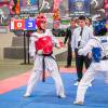 Beto (Maicon Rodrigues) vence a luta contra Rodrigo (Nicolas Prattes) durante o campeonato de taekwondo, no capítulo que vai ao ar no dia 25 de maio de 2016, na novela 'Malhação: Seu Lugar no Mundo'