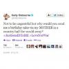 Kelly Osbourne postou no Twitter logo após receber o presente: 'Sem querer ser ingrata, mas por que você me mandaria um bolo de aniversário pela minha mãe, em um país do outro lado do mundo?'
