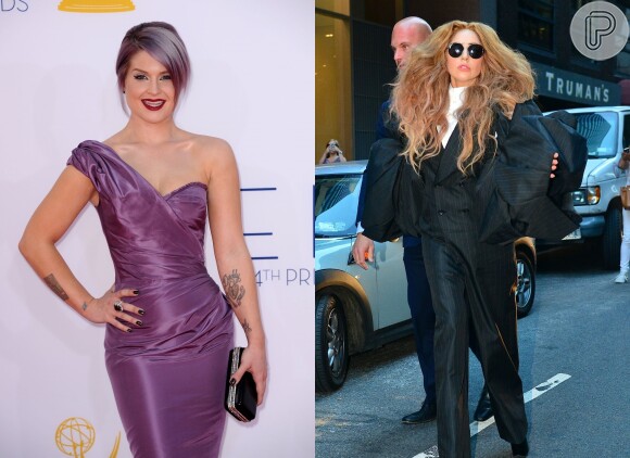 Kelly Osbourne e Lady Gaga trocam farpas no Twitter após a diva pop entregar um bolo de aniversário à Sharon Osbourne para a filha, durante apresentação do 'X-Factor', neste domingo, 27 de outubro de 2013
