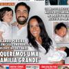Ricardo Pereira apresenta a filha recém-nascida, Francisa, à revista 'Caras' de Portugal