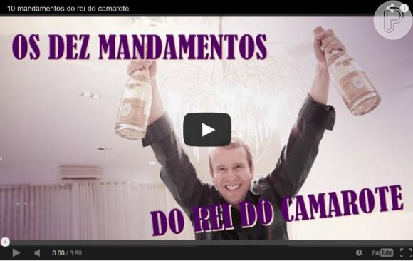 O empresário Alexander de Almeida, de 39 anos, protagonizou um vídeo intitulado os '10 mandamentos do rei do camarote', gerando polêmica
