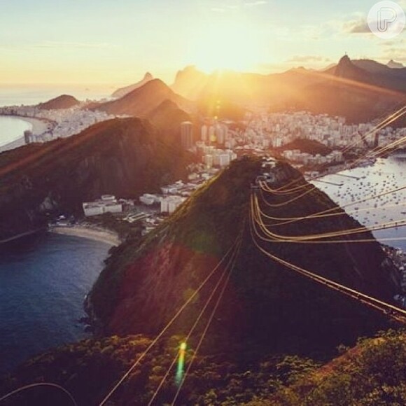 Cauã posta foto do Rio de Janeiro