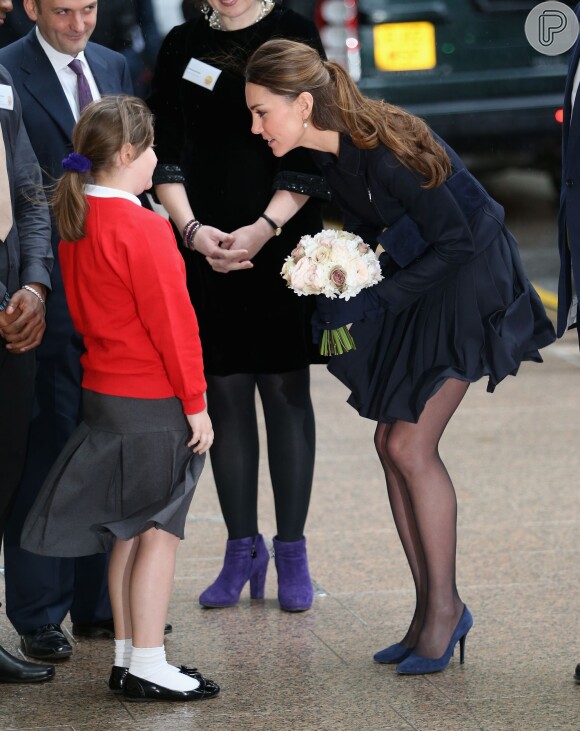 Felizmente, Kate Middleton foi rápida e conseguiu evitar cliques indiscretos dos fotógrafos