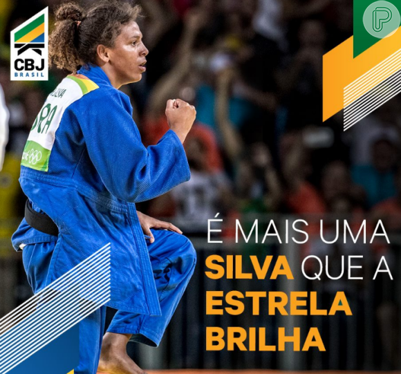 A judoca Rafaela Silva é terceiro sargento da Marinha do Brasil