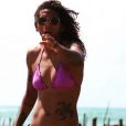 Uma dos prazeres de Rafaela Silva nos dias de folga é curtir a praia