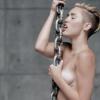 Outubro 2013 - Miley lança o clipe de 'Wrecking Ball' pendurada em uma bola de demolição, lambendo um martelo e realizando poses e cenas ousadas, mostrando que o VMA foi apenas o início