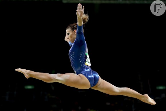 O corpo musculoso da ginasta brasileira ficou entre os assuntos mais comentados do Twitter