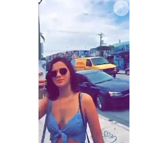 Bruna Marquezine curte férias em Miami após conhecer Cancun e mostra passeios no Snapchat nesta terça-feira, dia 09 de agosto de 2016