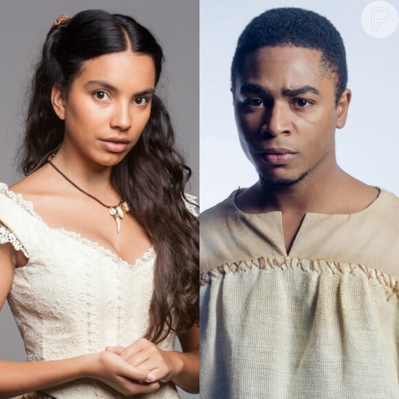 Sapião (Sidney Sampaio) se recusa a casar com Juliana (Gabriela Moreyra) por considerá-la sua irmã de sangue, na novela 'Escrava Mãe', na sexta-feira, 19 de agosto de 2016