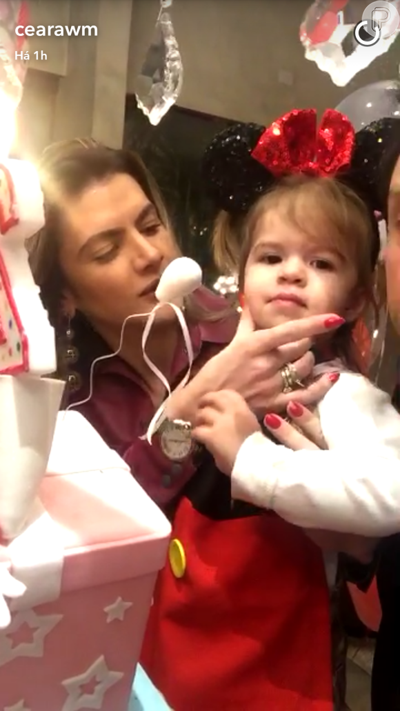 Ceará e Mirella Santos comemoram o aniversário de 2 anos da filha, Valentina, nesta quarta-feira, 10 de agosto de 2016