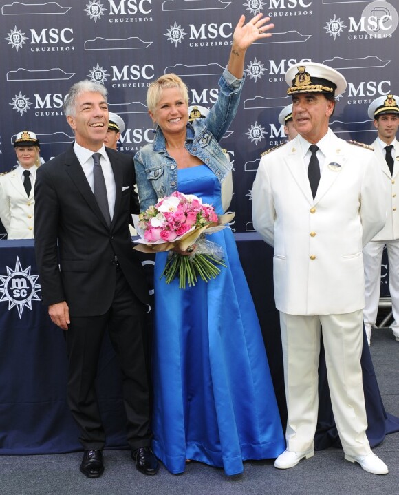 Xuxa é madrinha brasileira de uma frota de cruzeiros, em 26 de novembro de 2013