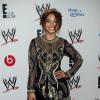 Vanessa Hudgens escolheu um look diferente para comparecer ao 'WWE & E! Entertainment's' na Califórnia, em agosto de 2013