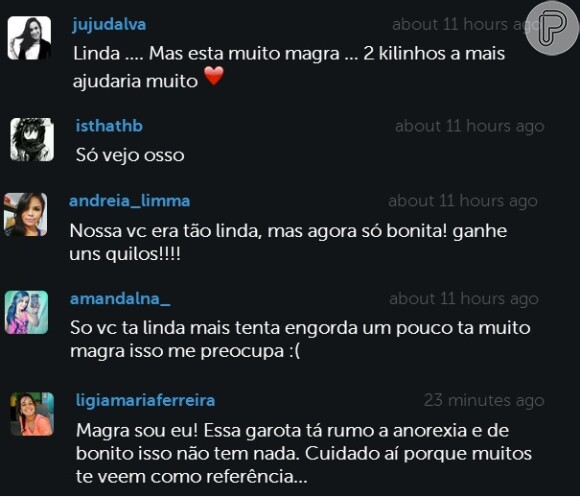 Sophia Abrahão recebe críticas dos fãs por meio dos comentários