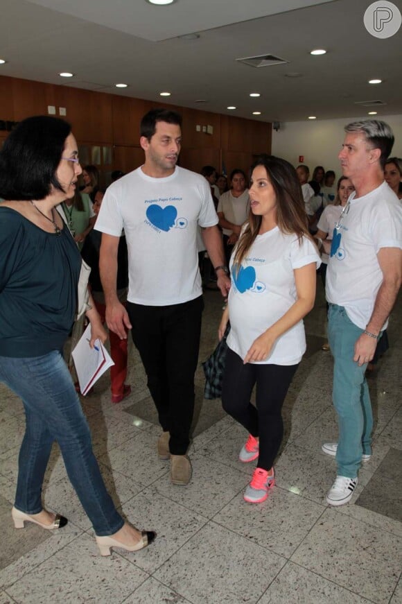 O casal participou da festa do hospital Hospital AC Camargo, em São Paulo