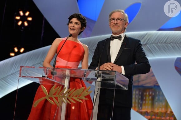 Audrey Tautou e Steven Spielberg apresentaram a 66 ª edição do Festival de Cannes, no dia 26 de maio de 2013