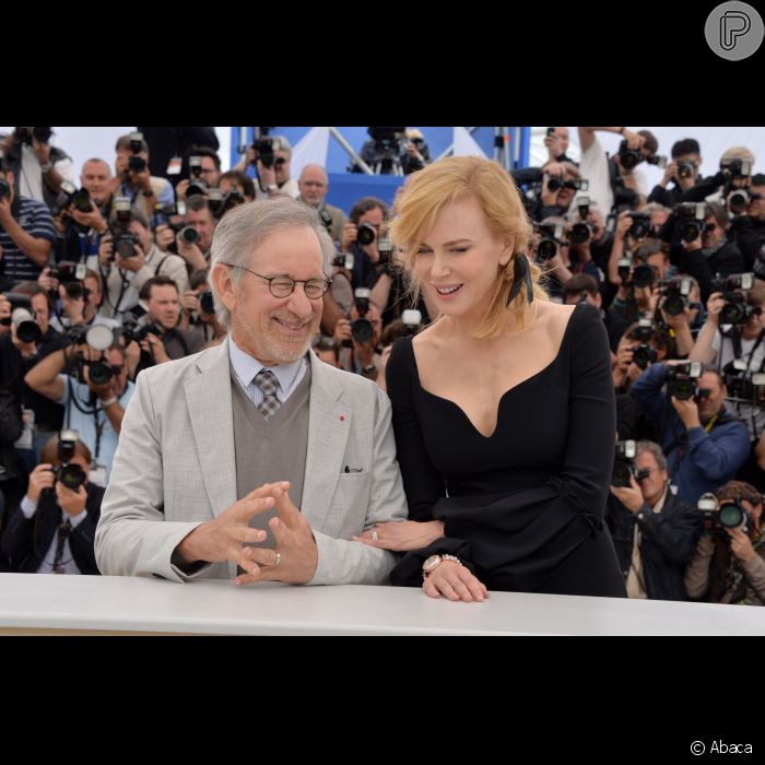 Steven Spielberg posou com Nicole Kidman na última edição do festival de Cannes, realizada no dia 15 de maio de 2013