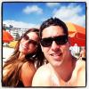 Sofia Vergara aproveitou praia de Miami com Nick Loeb em 2 de janeiro de 2013