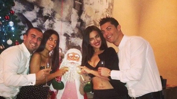 Cristiano Ronaldo brinda a chegada de 2014 com a namorada, a modelo Irina Shayk