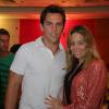 Danielle Winits passaou a virada de ano ao lado do namorado, Amaury Nunes, no hotel Royal Tulip, em São Conrado, na Zona Sul do Rio de Janeiro