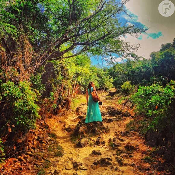 Thaila Ayala tem compartilhado alguns momentos da viagem com fotos no Instagram