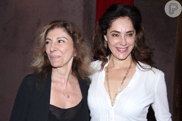 Marília Pêra e Christiane Torloni conferiram estreia de peça no Rio de Janeiro