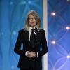 Woody Allen não foi à festa do Globo de Ouro receber seu prêmio e foi representado por Diane Keaton