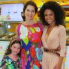Para prestigiar Cinara Leal, atriz de 'Sol Nascente', em inauguração de quiosque de doces, Leticia Spiller foi acompanhada da filha, Stella Loureiro, de cinco anos